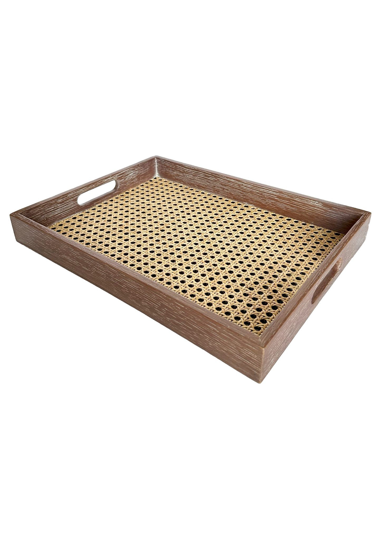 Oak Cané tray